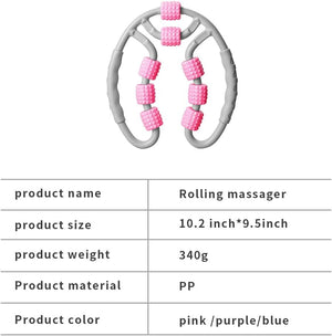 Trigger Roller Massager, Female Stovepipe Apparatus, Massage Apparatus for Relaxing Muscles of Neck, arms and Legs, and reducing Fat of Muscle Fascia and deep Tissue (Blue)