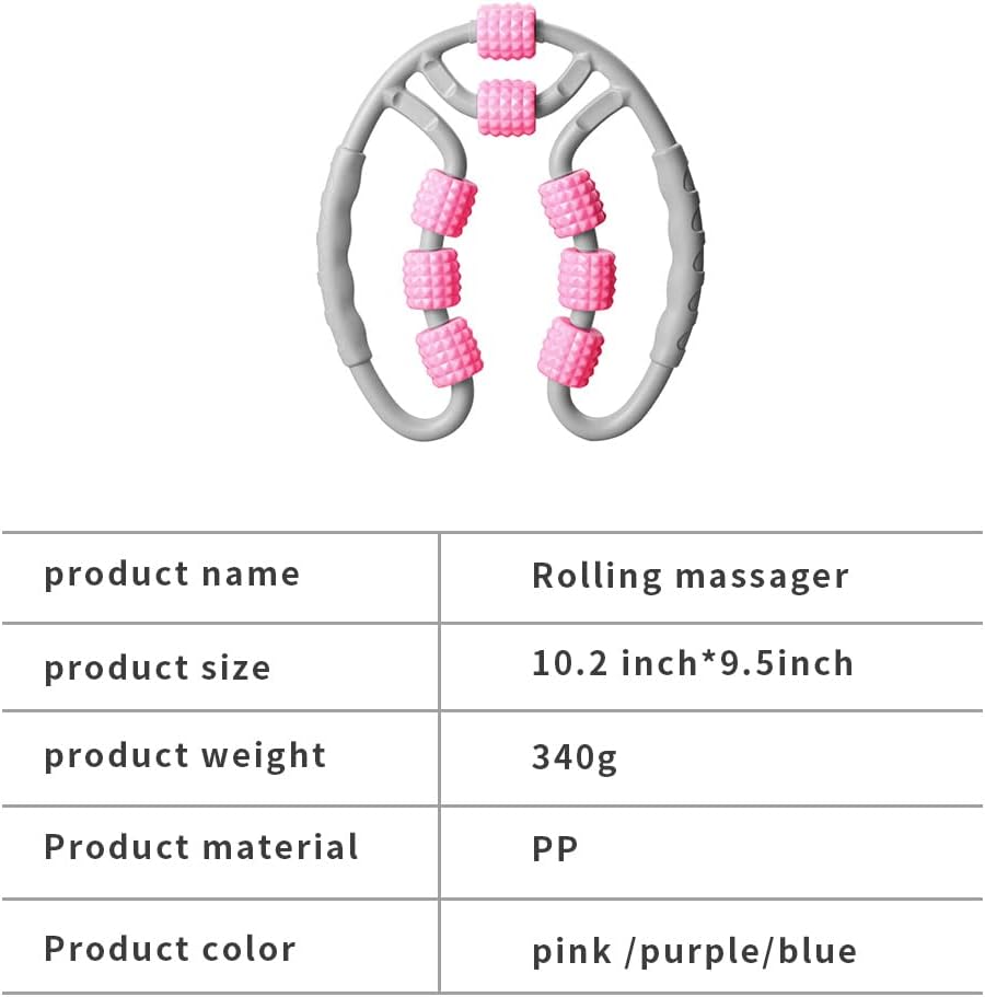 Trigger Roller Massager, Female Stovepipe Apparatus, Massage Apparatus for Relaxing Muscles of Neck, arms and Legs, and reducing Fat of Muscle Fascia and deep Tissue (Blue)