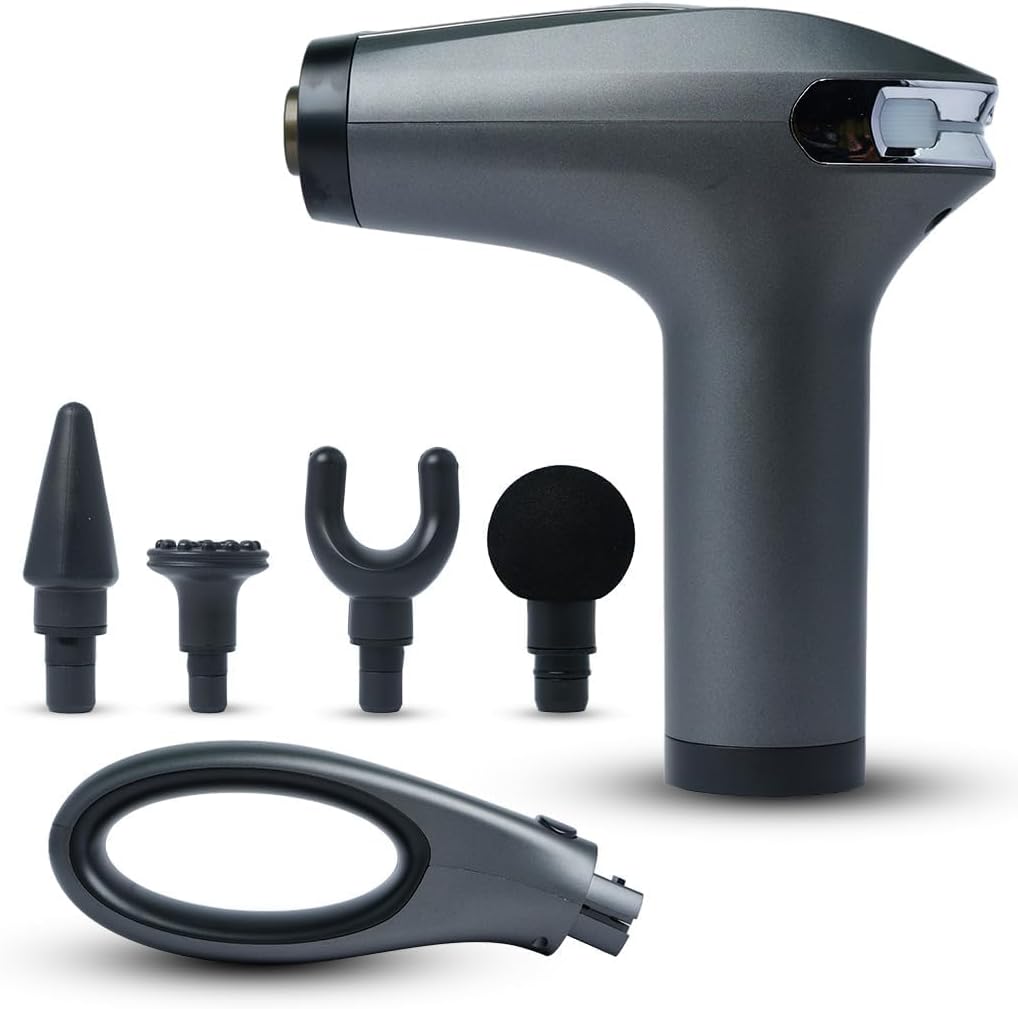Portable Body Massage Gun | Fascial Gun Pro, Extended Handle, LED Large Screen Display