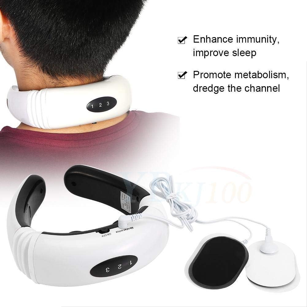 Whitecloud TRANSFORMING HOMES® Neck massager KL-5830 Portable Neck Massager With Infrared Heat and Health Neck Care (811-3) 14x15x04CM