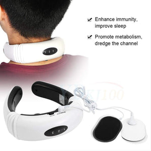 Whitecloud TRANSFORMING HOMES® Neck massager KL-5830 Portable Neck Massager With Infrared Heat and Health Neck Care (811-3) 14x15x04CM