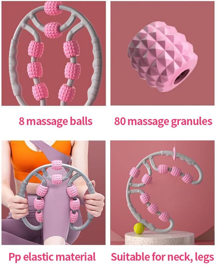 Trigger Roller Massager, Female Stovepipe Apparatus, Massage Apparatus for Relaxing Muscles of Neck, arms and Legs, and reducing Fat of Muscle Fascia and deep Tissue (Blue)