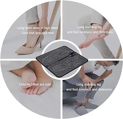 "Electric Foot Massager Mat – EMS Therapy for Pain Relief & Circulation Boost"