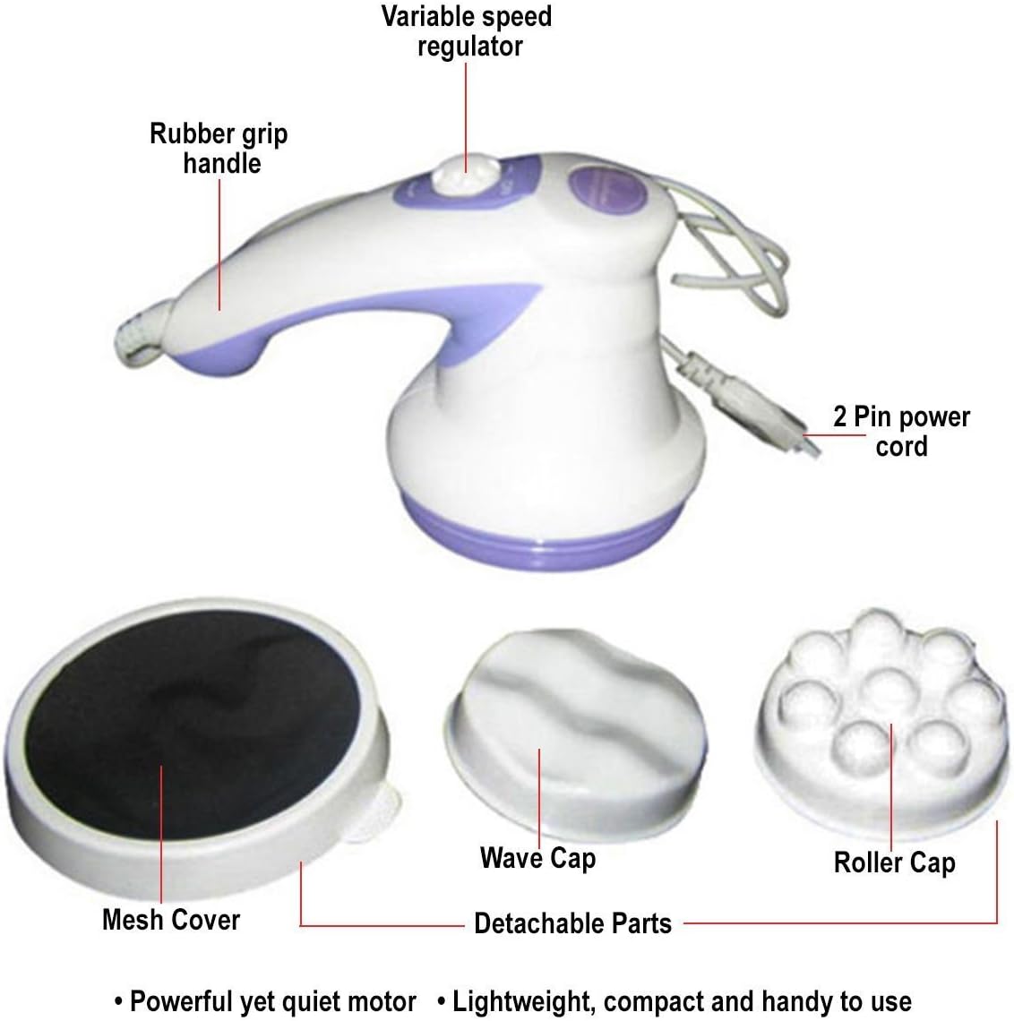 R A Products Full Body Relax And Spin Tone Vibrating Massager