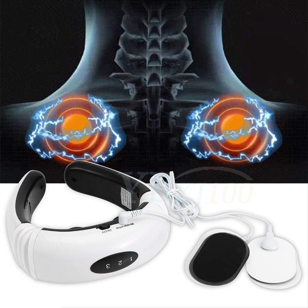 Whitecloud TRANSFORMING HOMES® Neck massager KL-5830 Portable Neck Massager With Infrared Heat and Health Neck Care (811-3) 14x15x04CM