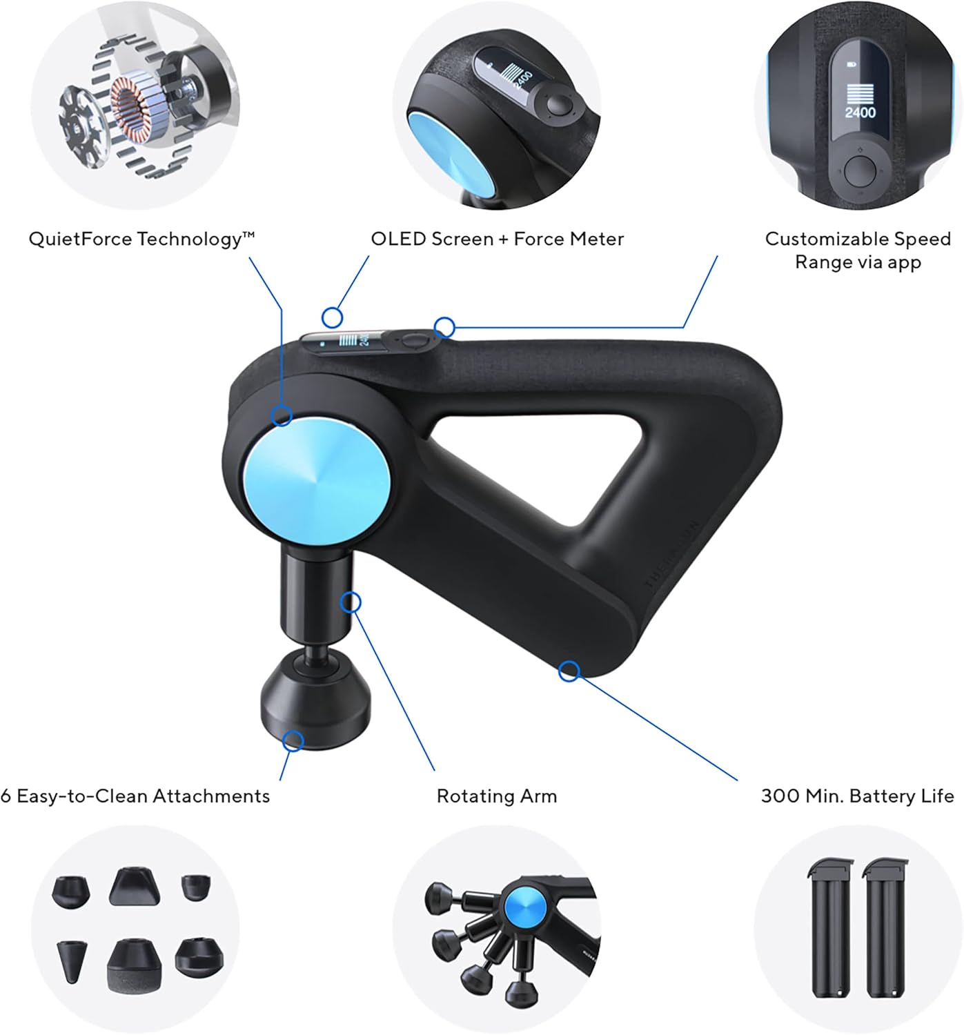 Theragun Pro Vibrating Massage Gun for Deep Tissue Treatment