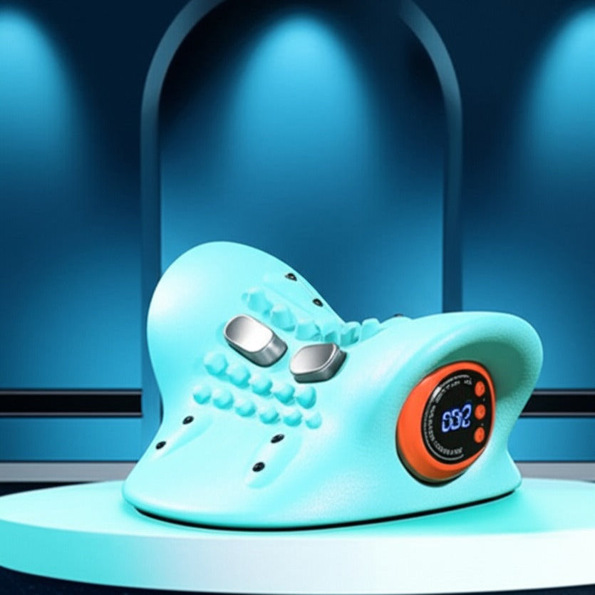 EMS Neck Massager showcasing neck massaging and its benefits