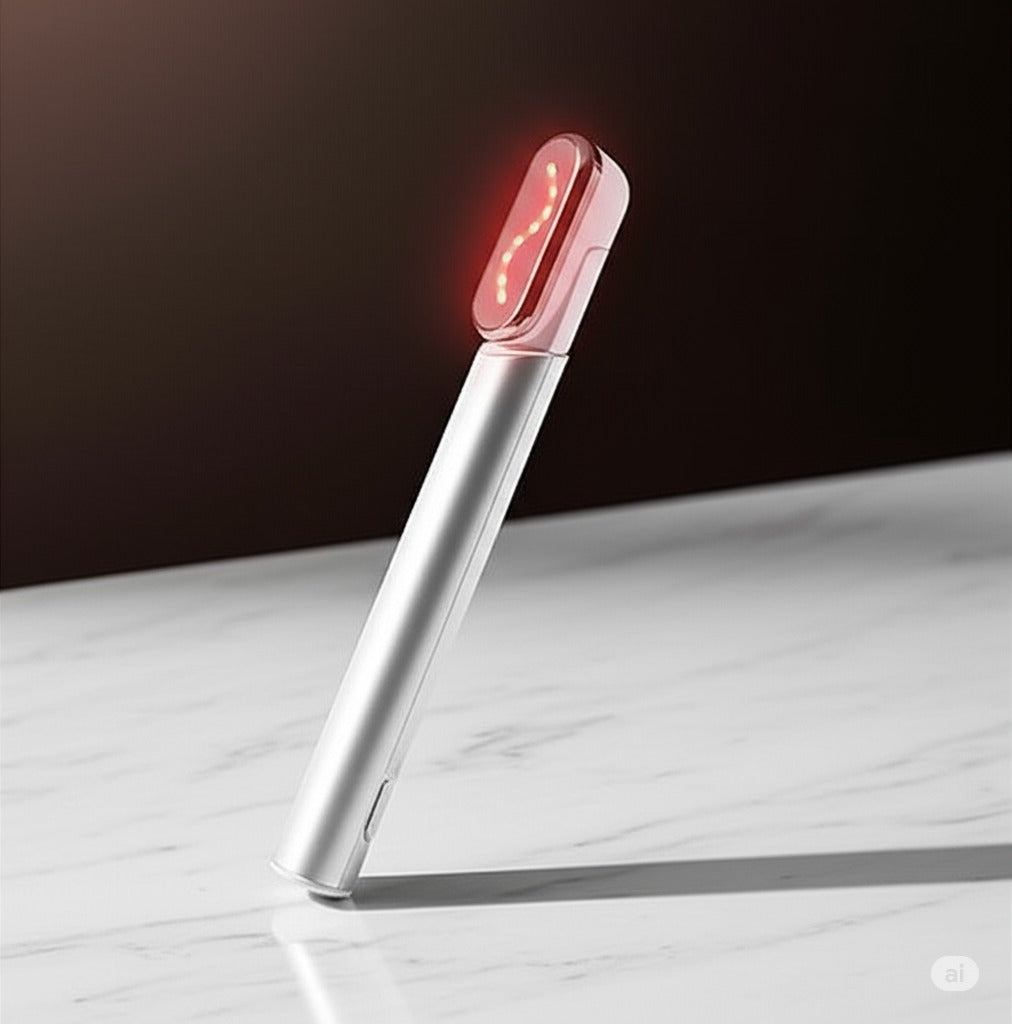 "GlowLift Eye Wand – Heated Massager for Dark Circles & Fine Lines"
