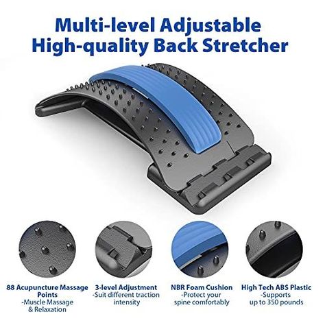Adjustable Back Stretcher – Multi-Level Spine Support for Sciatica, Posture & Pain Relief